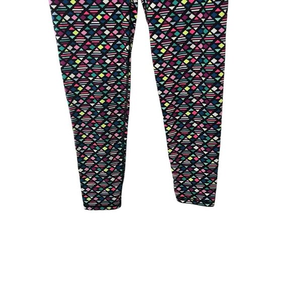 Victoria's Secret VSX Sport Womens Multi Colored Geometric Wide Waist Leggings L - Picture 3 of 12
